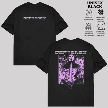 Vintage Deftones tee featuring a bold sword and flame graphic T-shirt & Hoodie