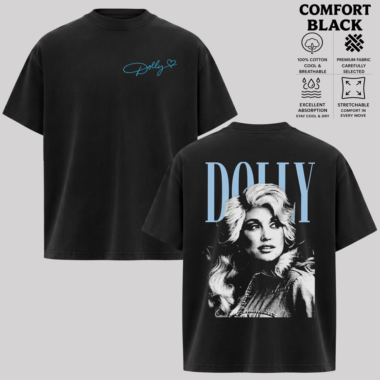 Dolly Parton Retro Graphic T-Shirt & Hoodie