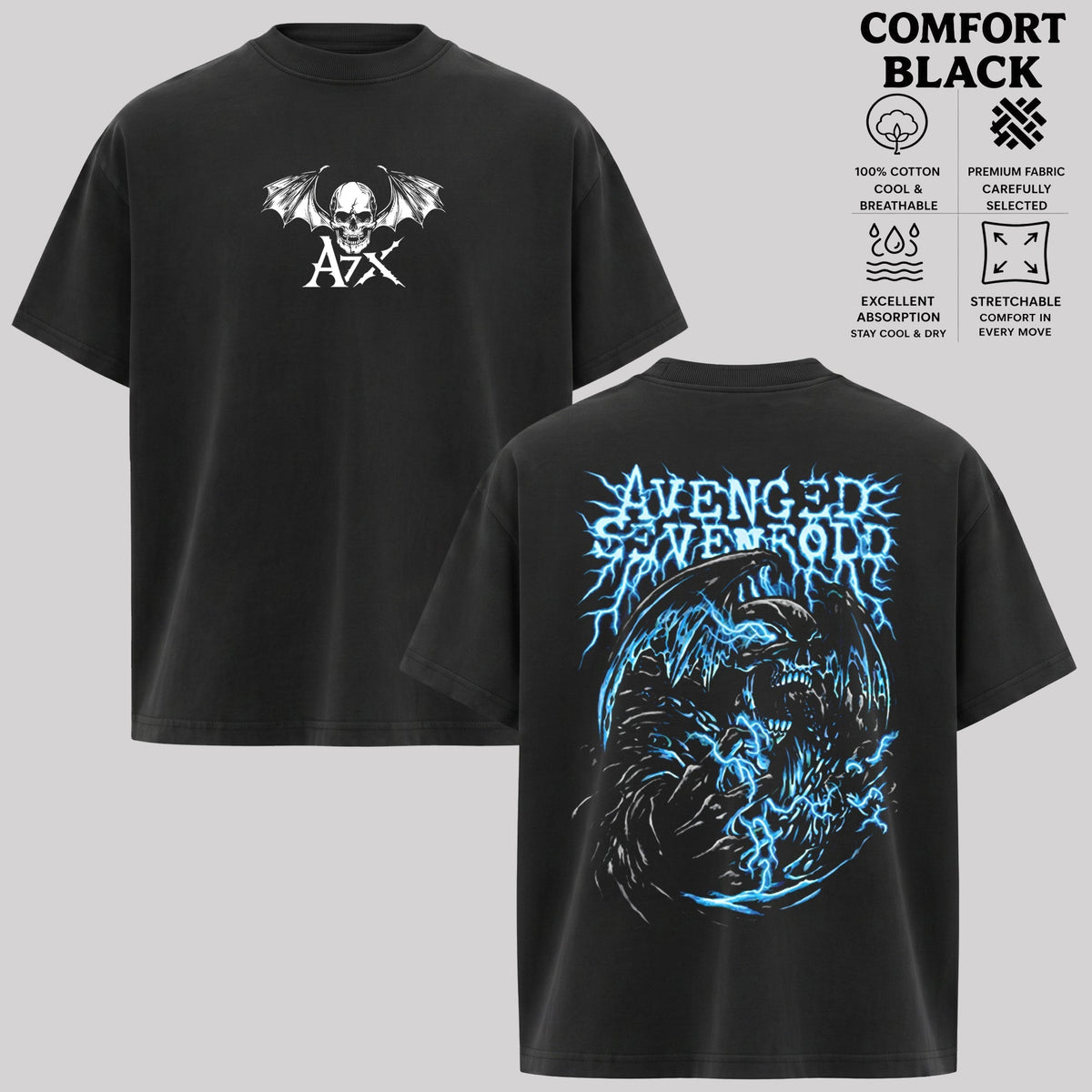Avenged Sevenfold A7X Deathbat Shirt & Hoodie