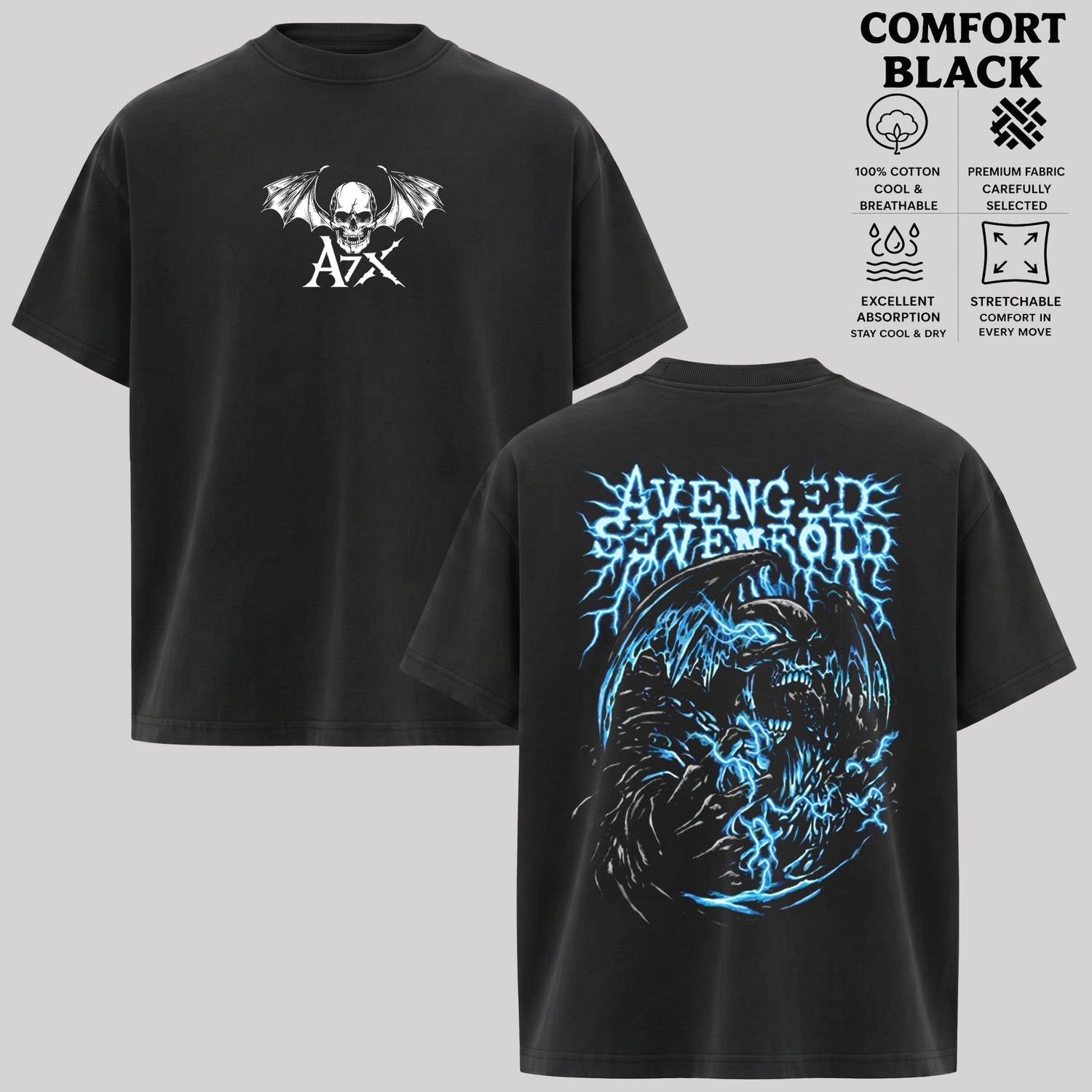 Avenged Sevenfold A7X Deathbat Shirt & Hoodie