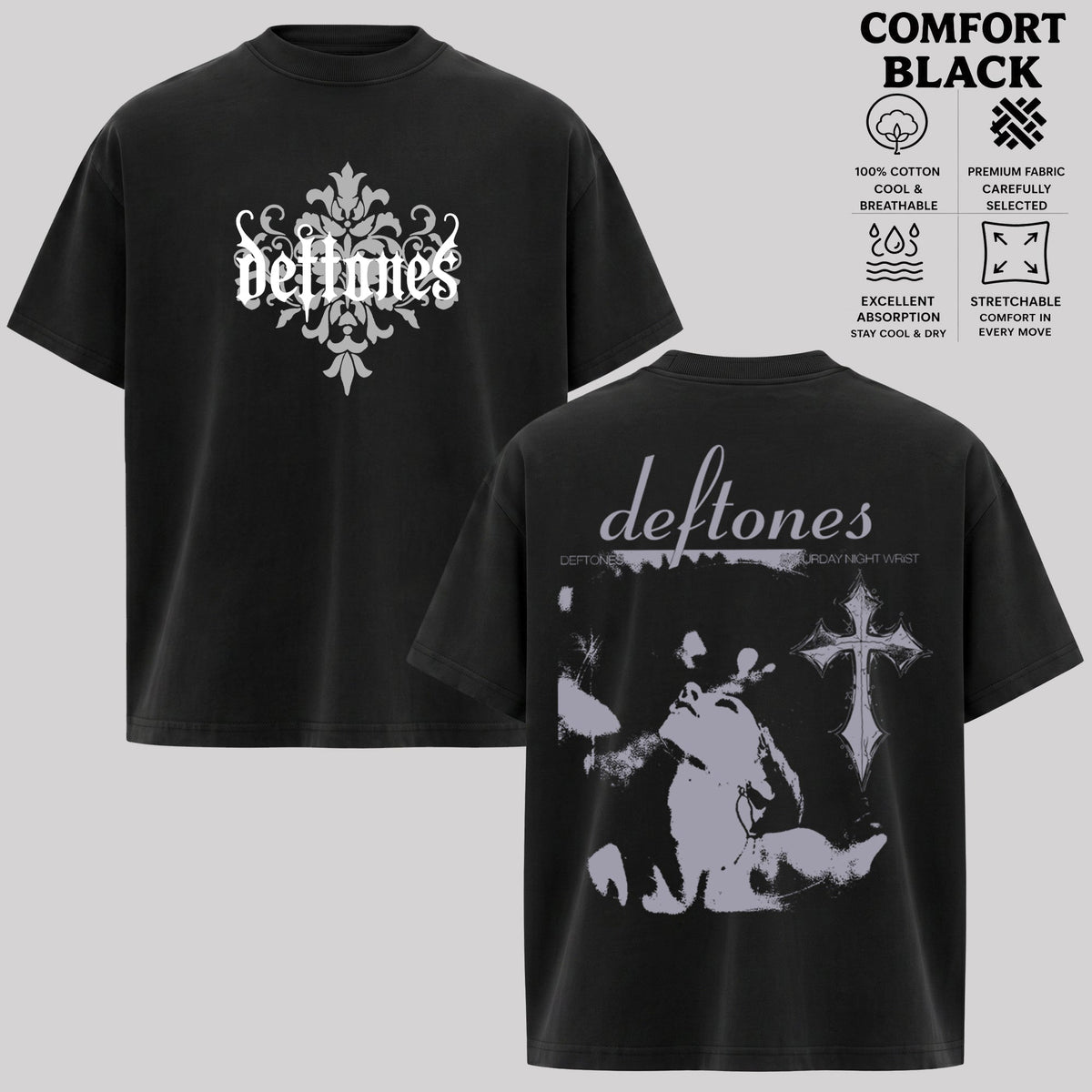 Retro Deftones Band Graphic T-shirt & Hoodie