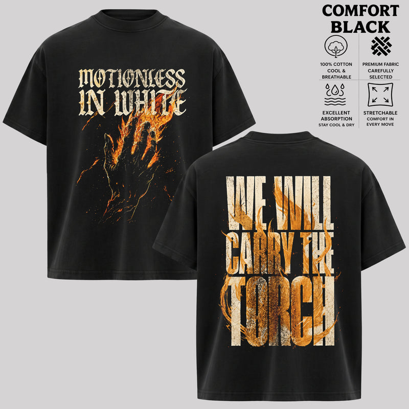 Motionless In White Carry The Torch Two Sided T-Shirt & Hoodie