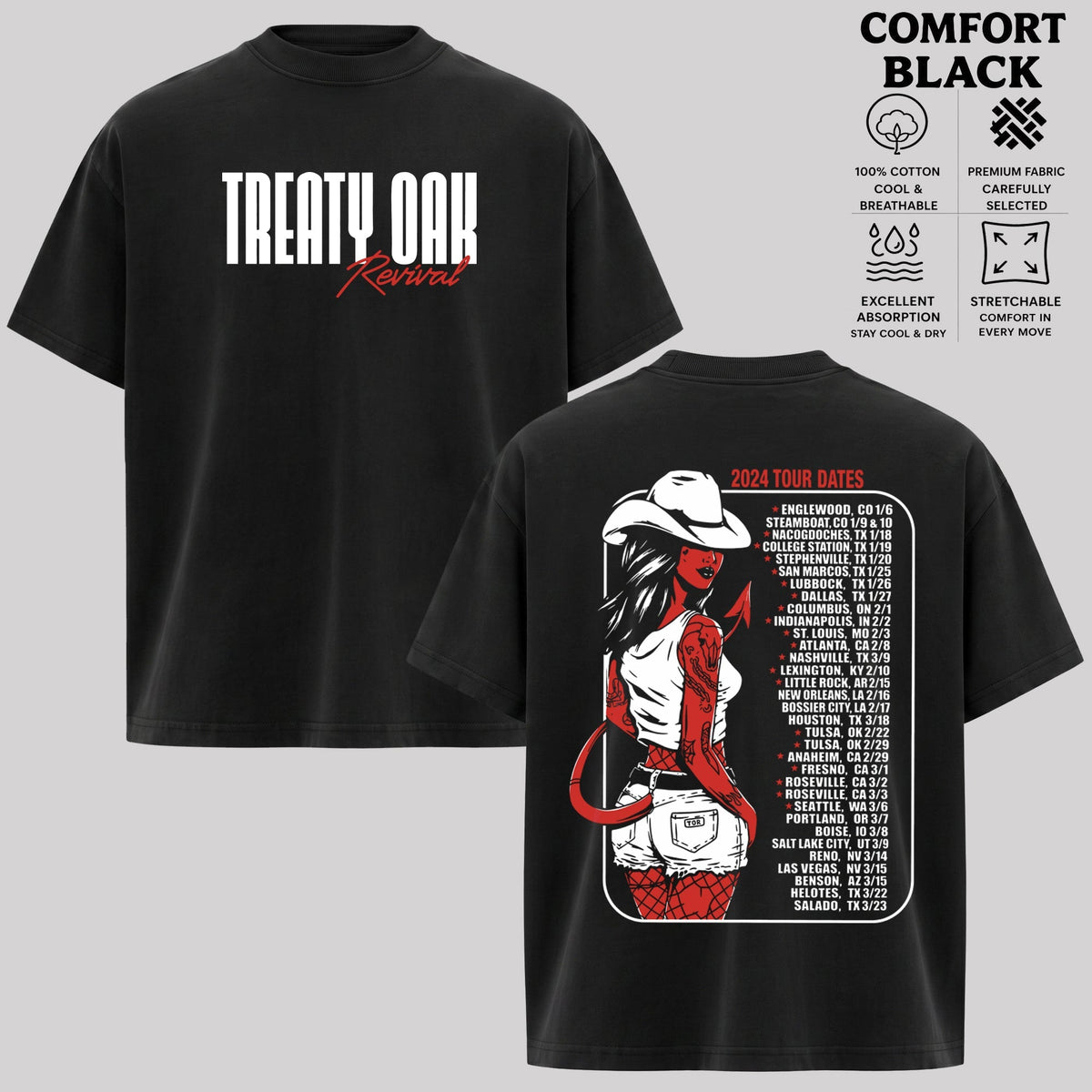 Treaty Oak Revival Tour Dates 2024 T-Shirt & hoodie