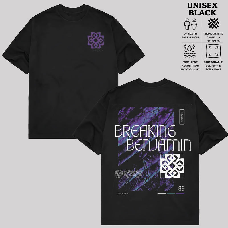 Breaking Benjamin Purple Graphic T-Shirt & Hoodie