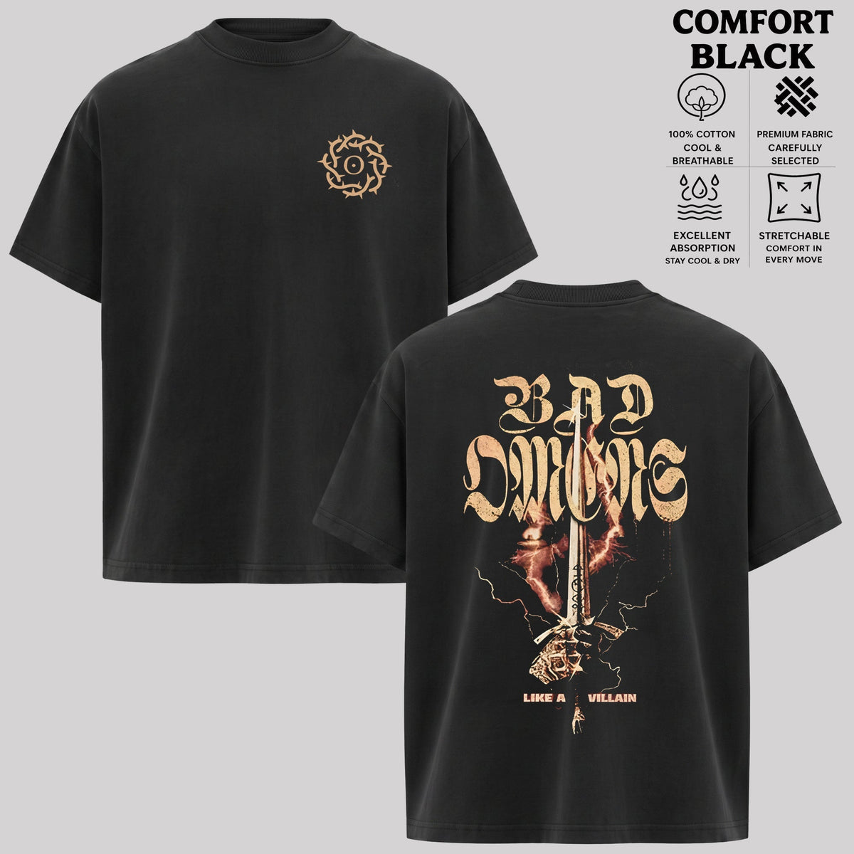 Bad Omens Like A Villain T-Shirt & Hoodie