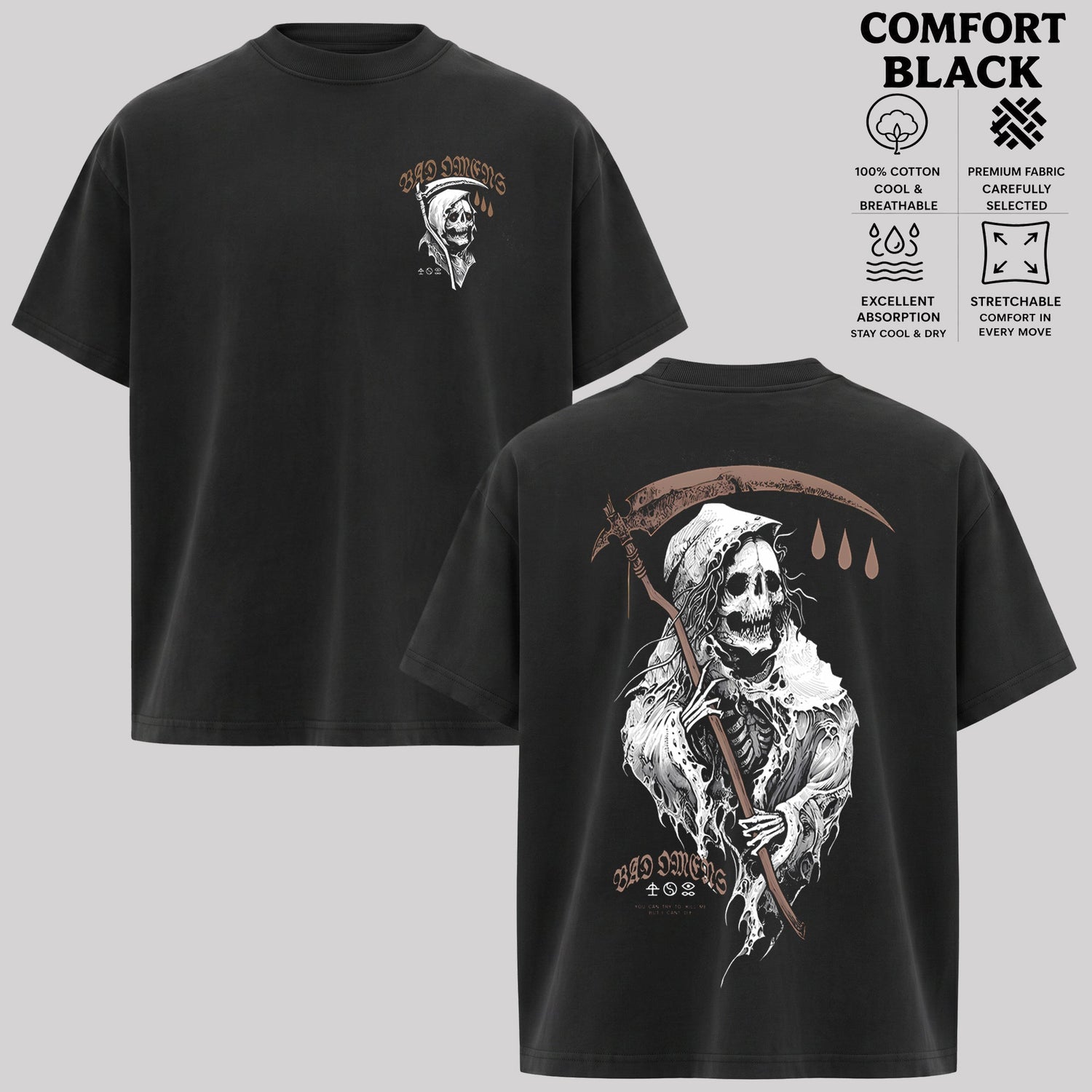 Bad Omens Skeleton Reaper Shirt & Hoodie