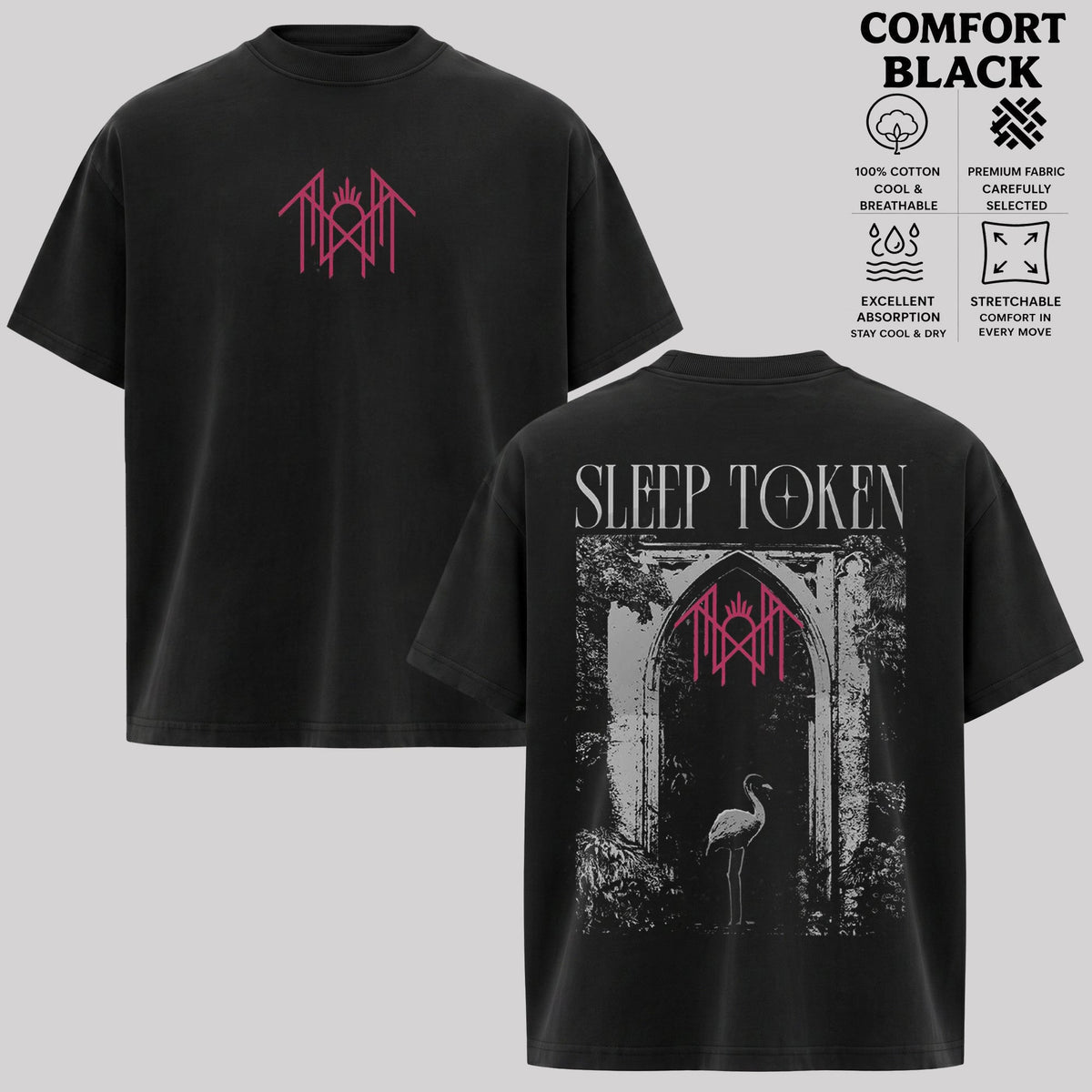 Sleep Token Flamingo Back Print Shirt & Hoodie