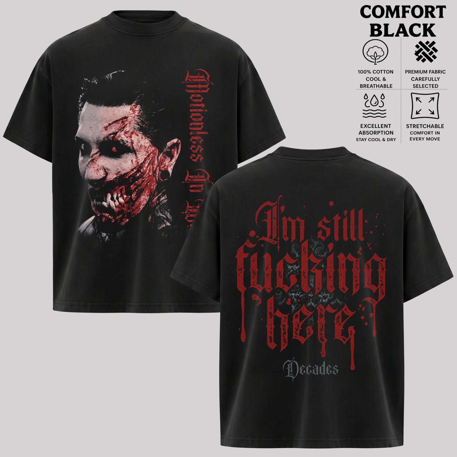 Motionless In White Decade Album Merch Album T-Shirt & Hoodie