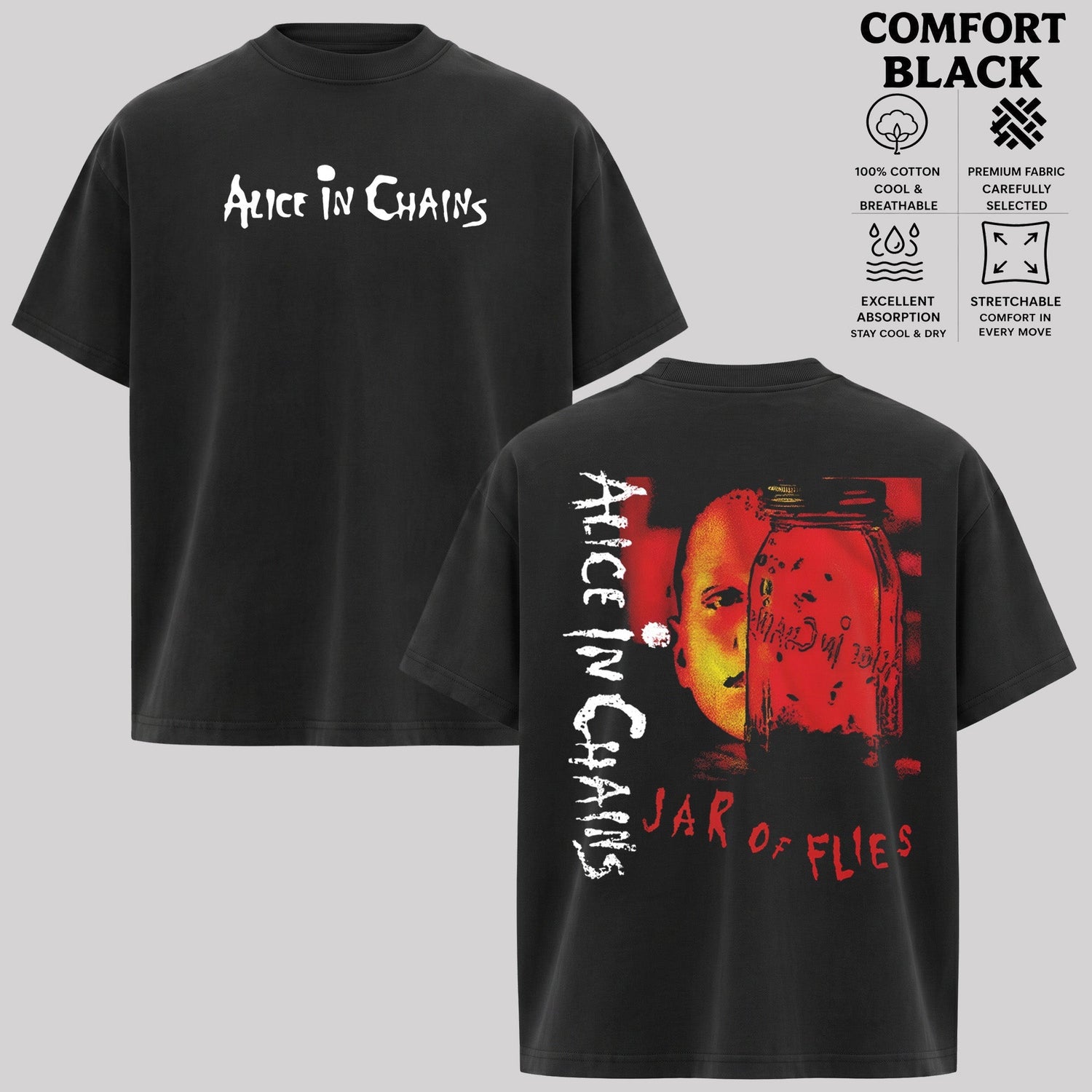 Retro Alice in Chains Jar of Flies Men's T-Shirt & Hoodie