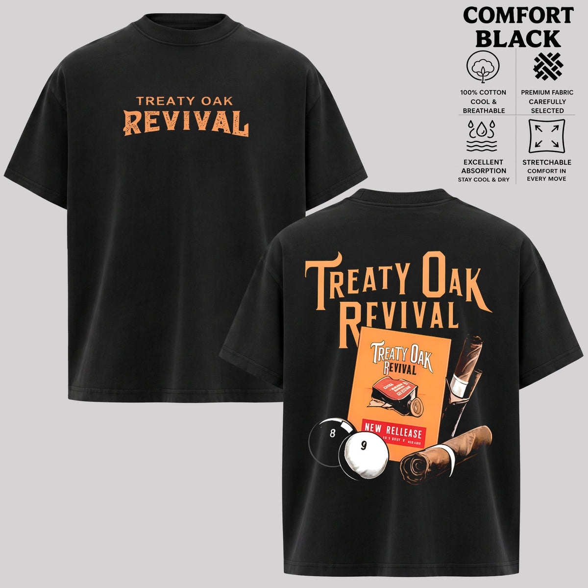 Retro Treaty Oak Revival Graphic T-Shirt & Hoodie