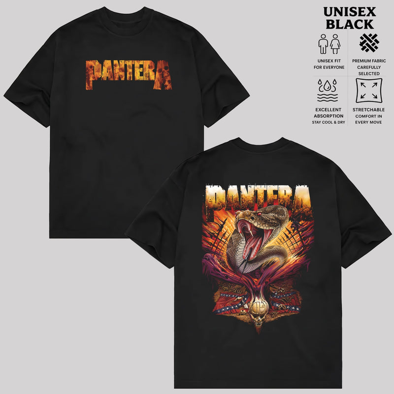 Pantera Snake Artwork Graphic T-Shirt & Hoodie