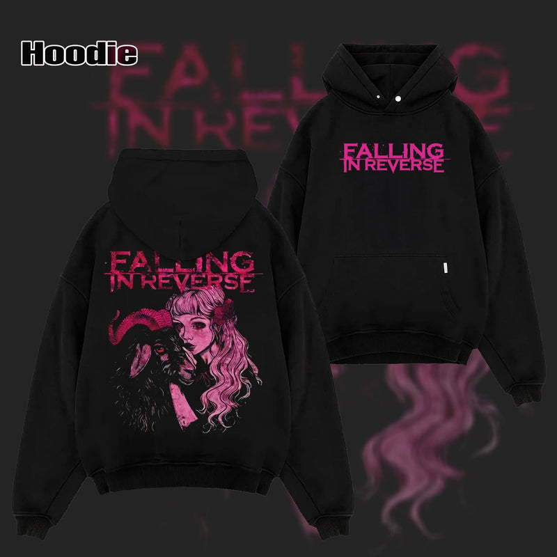 Retro Falling In Reverse T-Shirt - 2 Sided Rock Tee shirt & hoodie