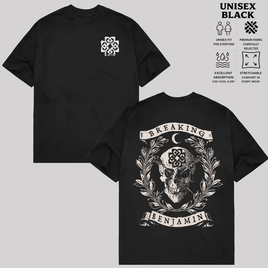 Vintage Breaking Benjamin Band Skull T-shirt & Hoodie