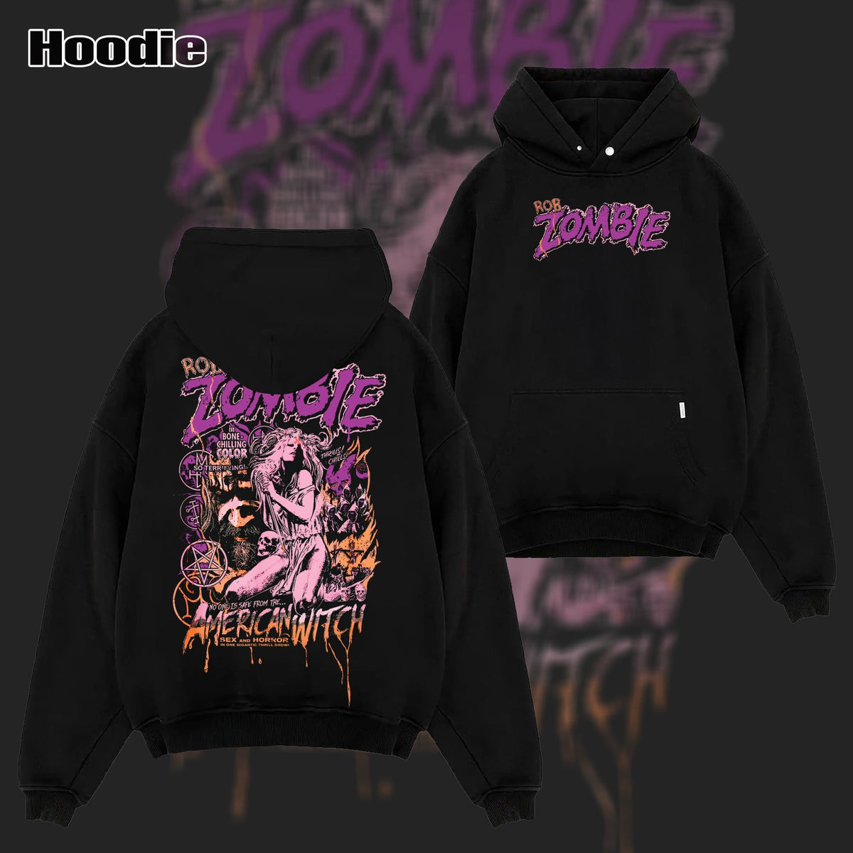 Vintage Rob Zombie American Witch Pastel T-Shirt & Hoodie