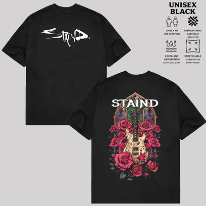 Retro Staind Guitar Rose T-Shirt & Hoodie