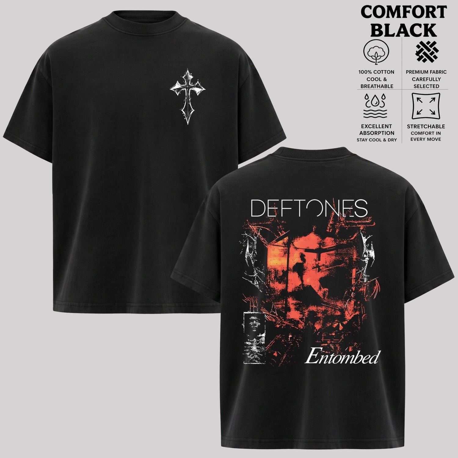 Retro Deftones Entombed Heavy Metal Shirt & Hoodie