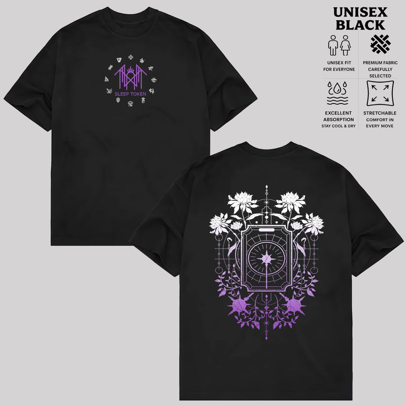 Sleep Token Celestial Sigil Floral Graphic T-Shirt & Hoodie