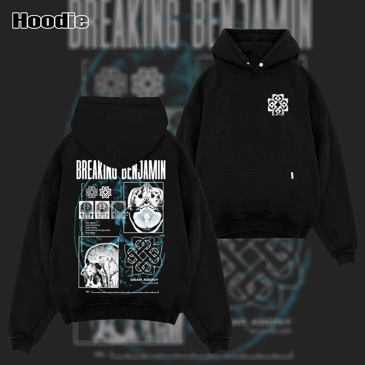 Vintage Breaking Benjamin X-Ray Collage T-Shirt & Hoodie