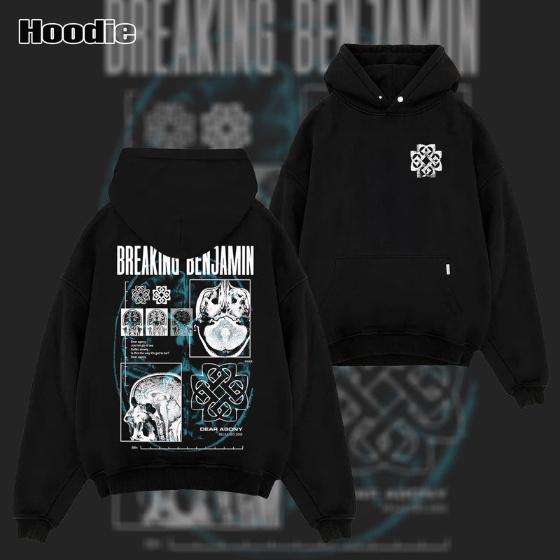 Vintage Breaking Benjamin X-Ray Collage T-Shirt & Hoodie