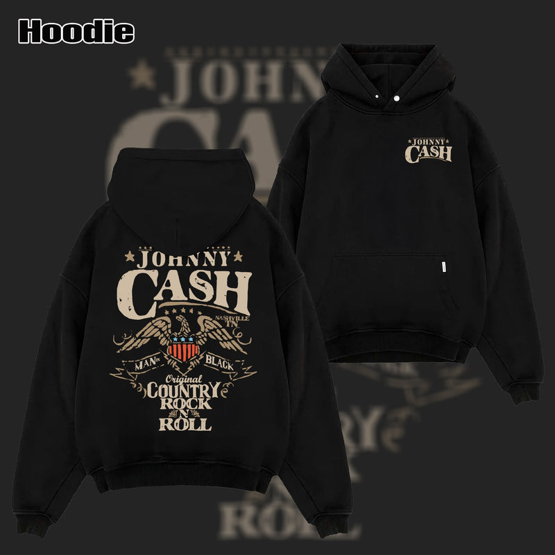 Vintage Johnny Cash Country Rock N Roll Shirt & Hoodie